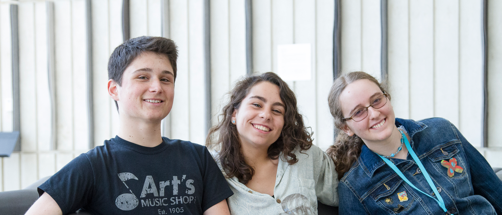 smiling students in group in Voxman